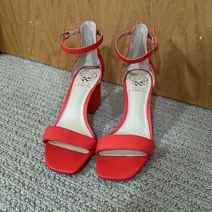 Orange Red Vince Canute Heels - Worn Once